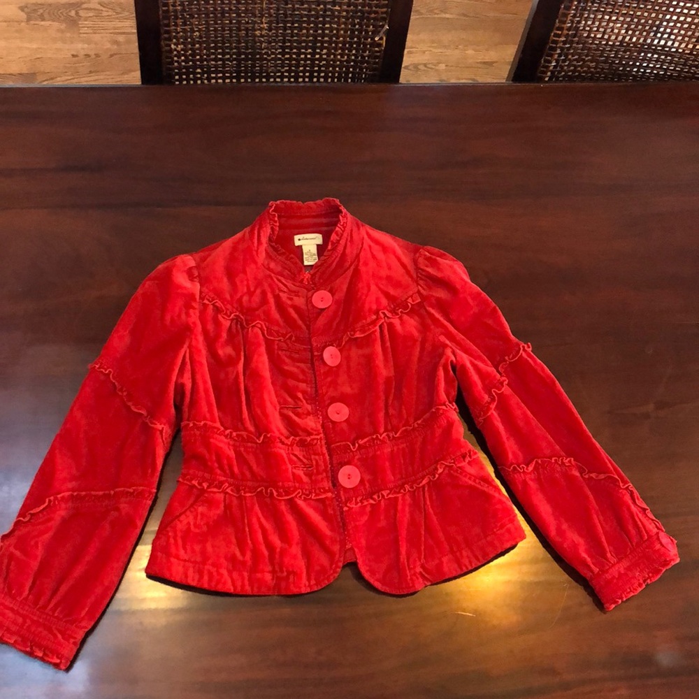 Red corduroy jacket in great condition
